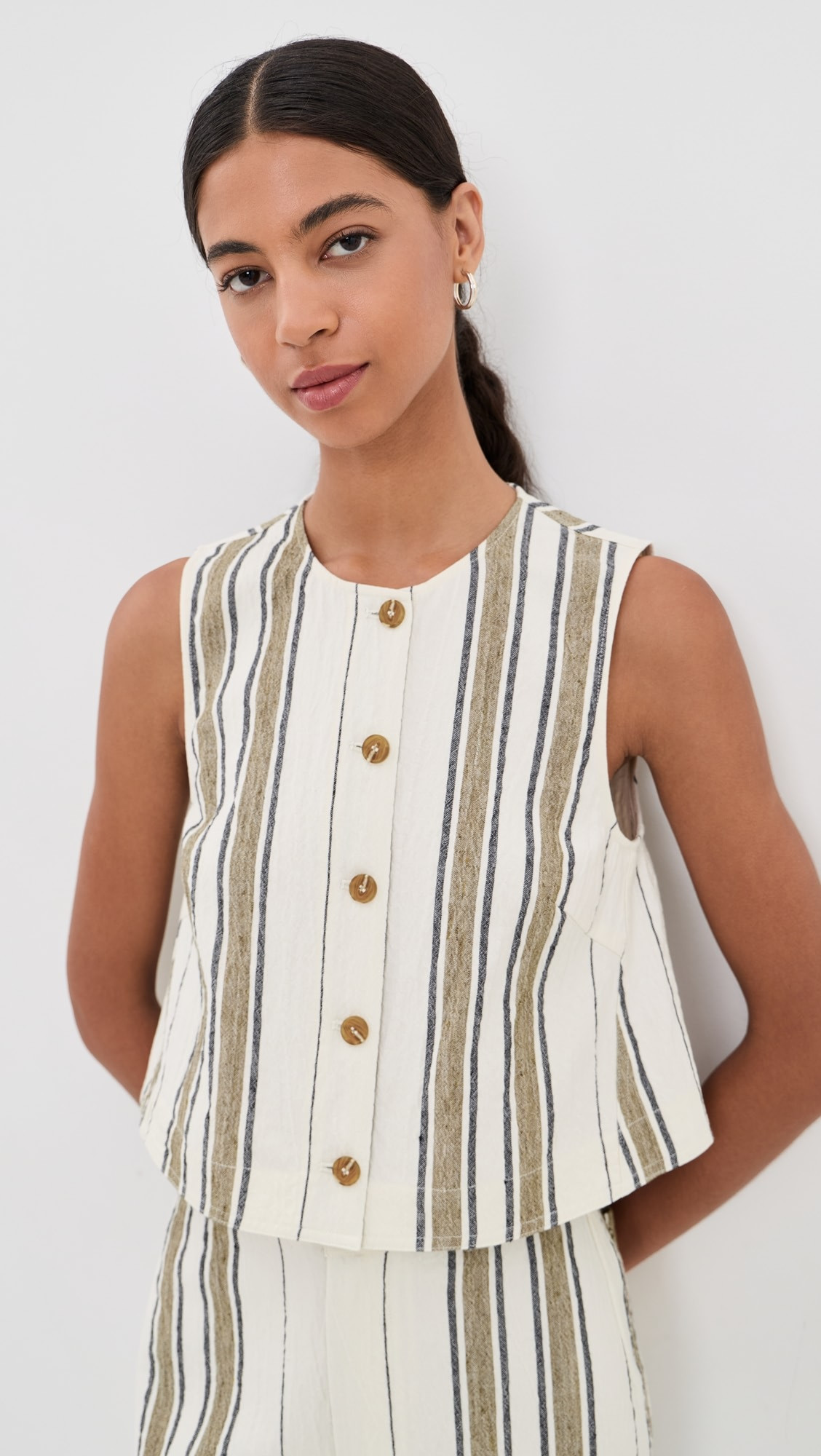 Stripe Godet Tank | Shopbop