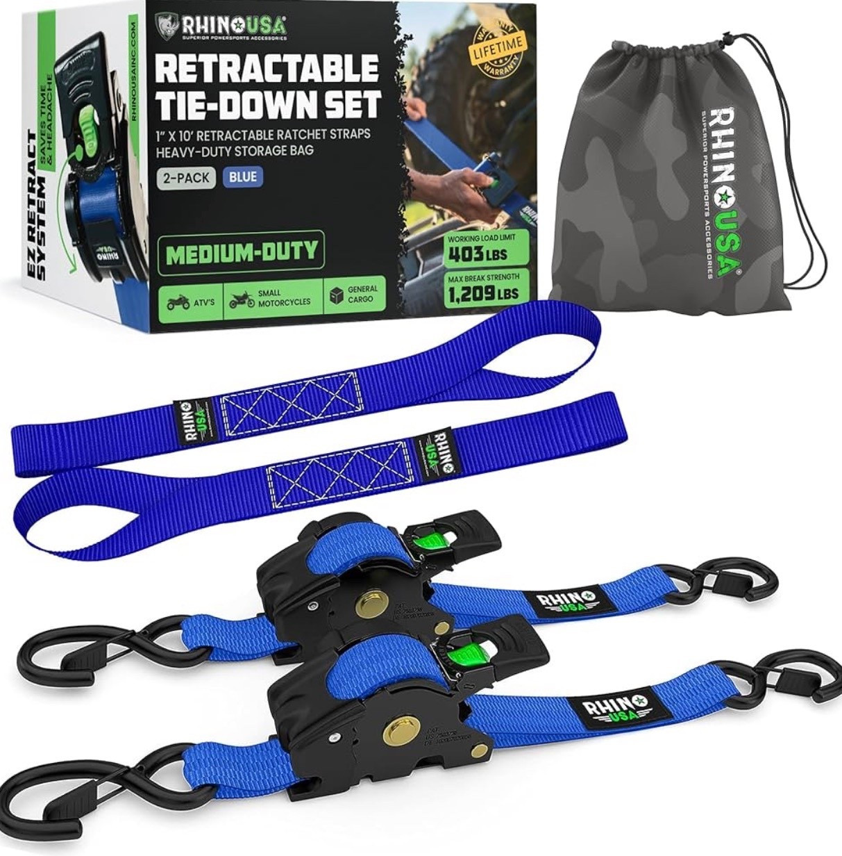 The perfect gift for HIM! 🎁 Retractable utility tie-down straps. 