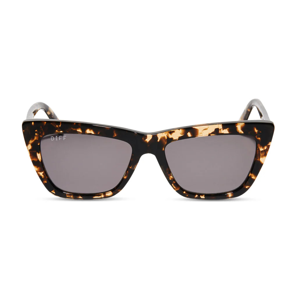 NATASHA - ESPRESSO TORTOISE + GREY SUNGLASSES | DIFF Eyewear