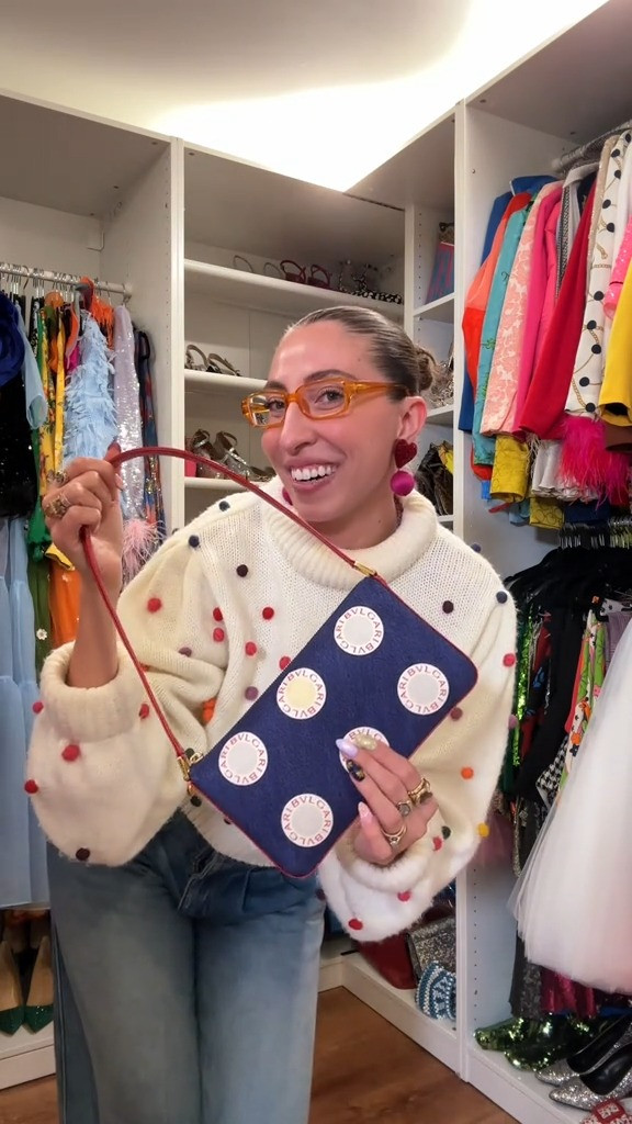 Another Carrie Bradshaw bag moment! This sweater is old Farm Rio, but I linked a super similar one on Nordstrom 

 #LTKStyleTip #LTKItBag