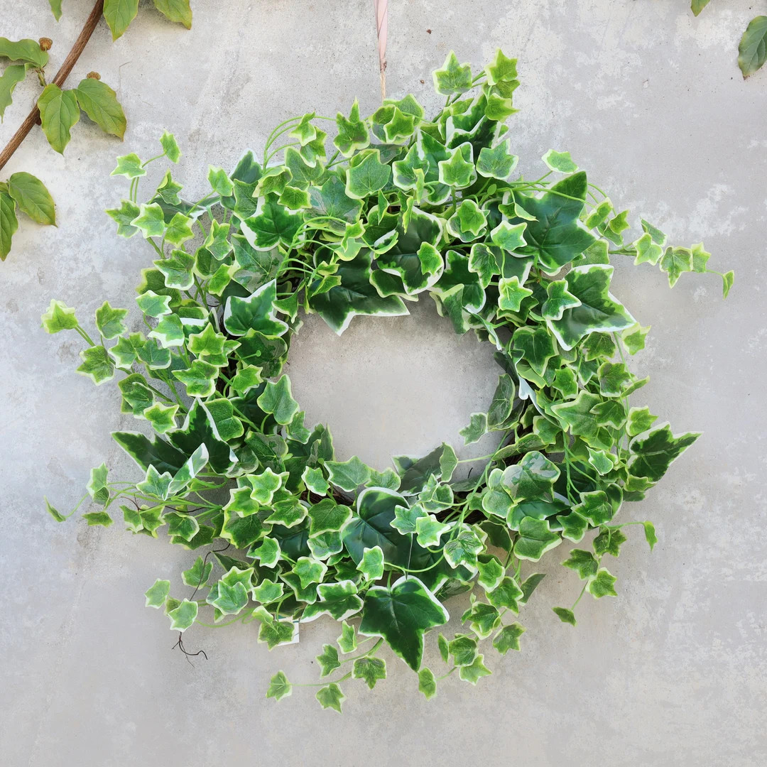Artificial Ivy Wreath Foliage Leaf Wreath Twig Ring 22in Everyday Year Round Wreath Rustic Farmho... | Etsy (US)