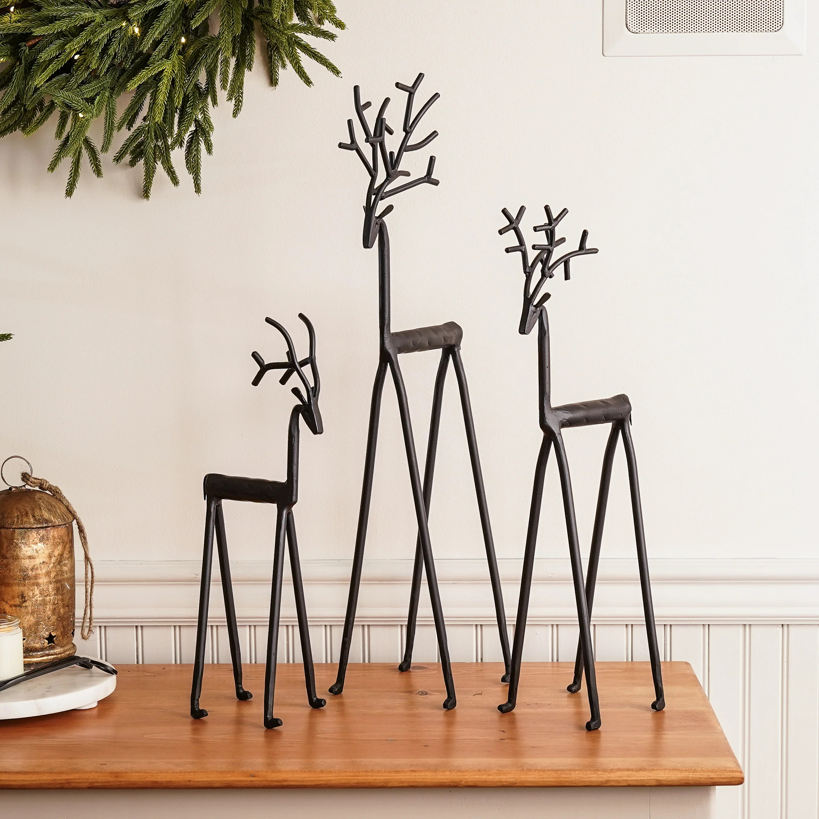 Black Iron Deer Set | MJHome