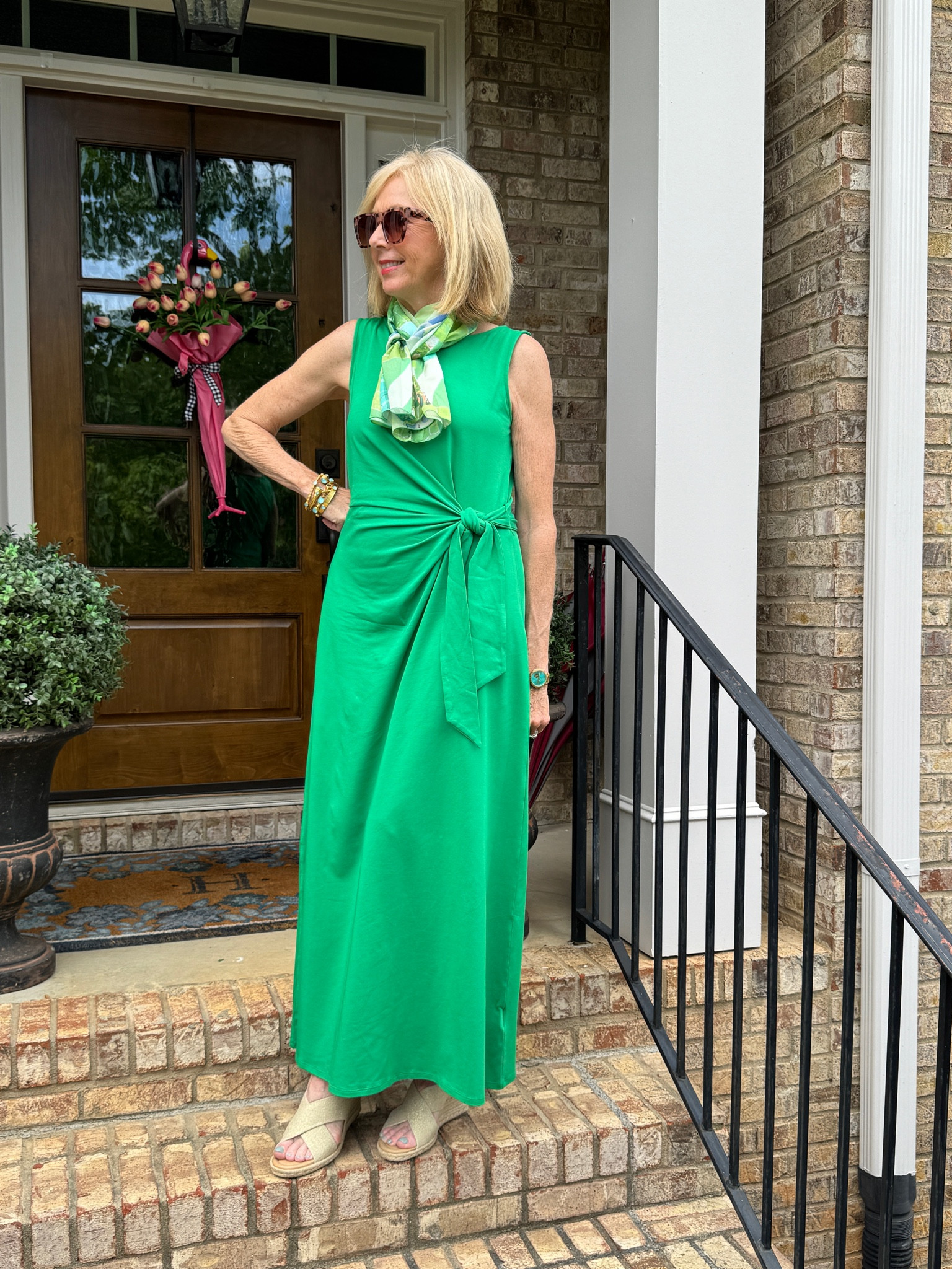 Green spring dress from Landsend
Fashion over 50
Fashion over 60
Easy Spirit shoes 

#LTKSeasonal #LTKstyletip #LTKsalealert