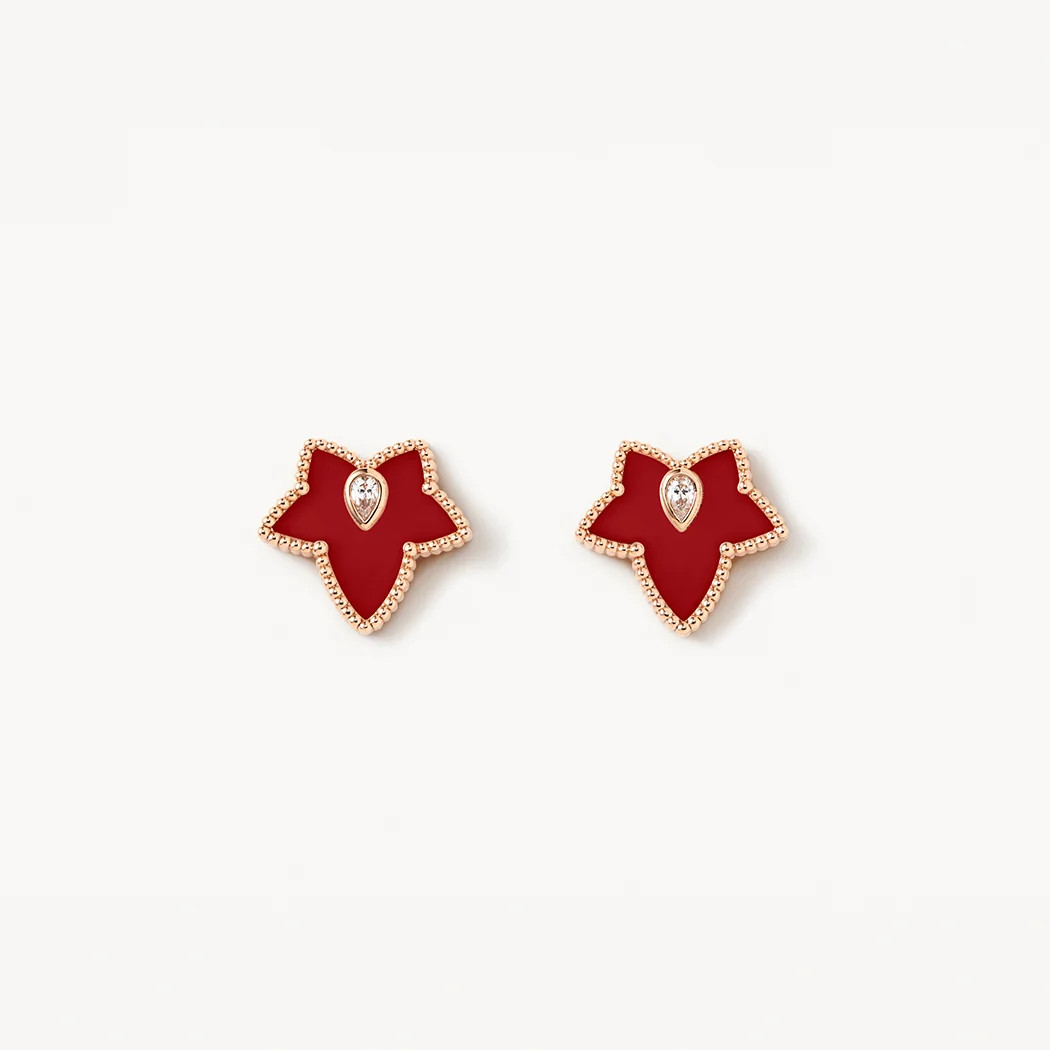 Red Onyx Bead Stud Earring - Lola Rose Jewellery | Lola Rose