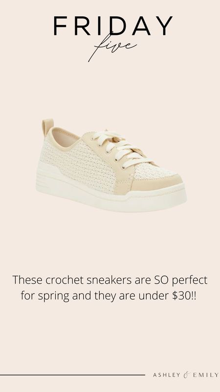 Friday five - crochet sneakers under $30

#LTKshoecrush #LTKunder50 #LTKstyletip
