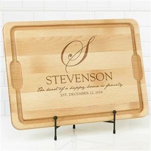 Heart Of Our Home Personalized Extra Large Hardwood Cutting Board- 15x21 - On Sale Today! | Personalization Mall