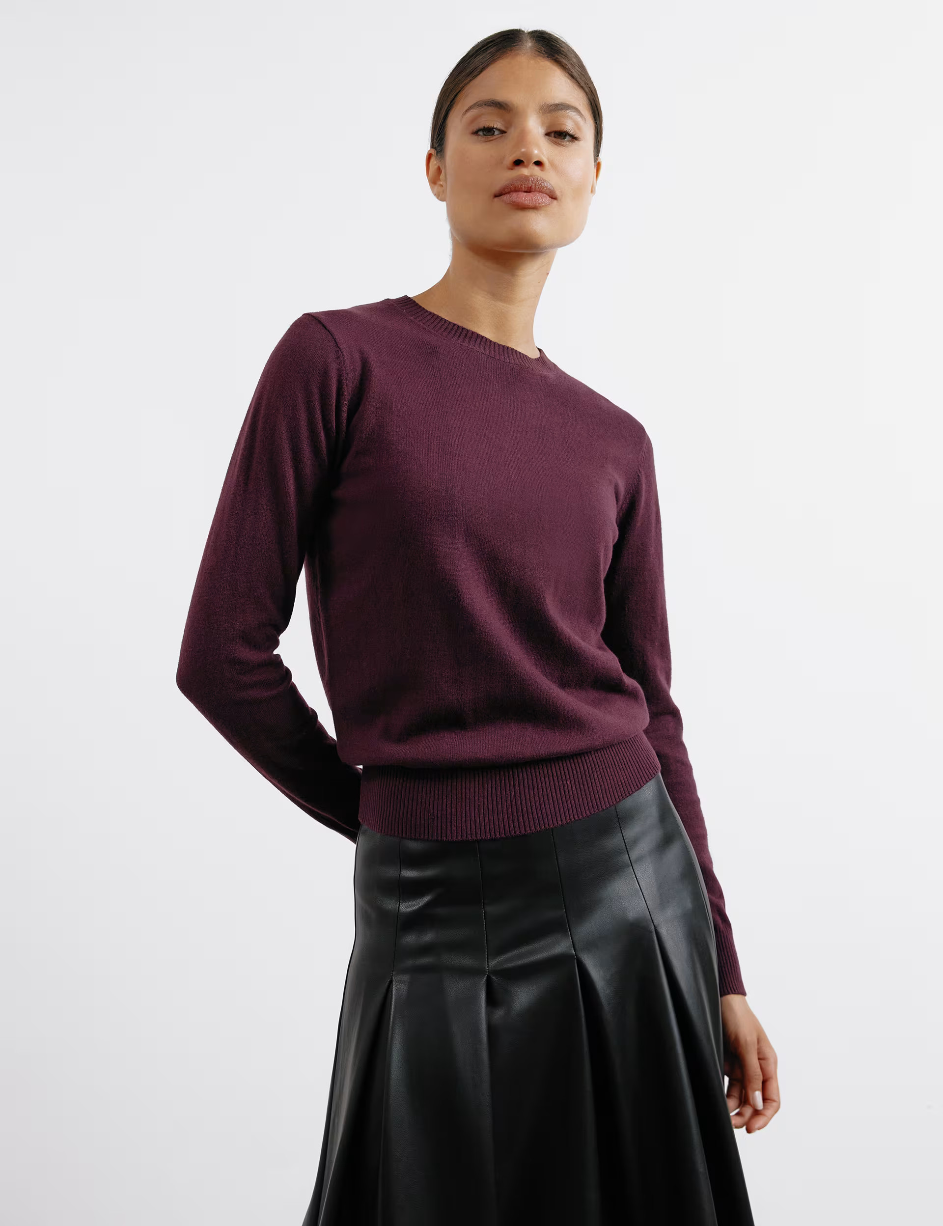 Crew Neck Jumper with Wool | Marks & Spencer (UK)