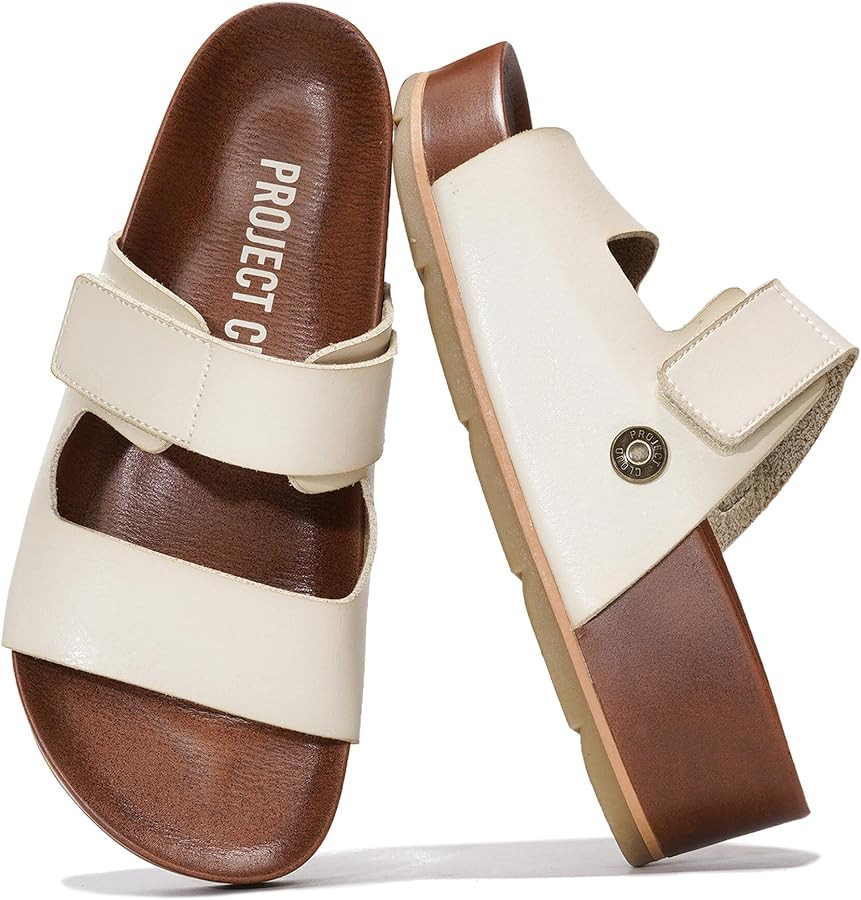 Project Cloud 100% Genuine Leather Platform Sandals Women Summer Wedges | Amazon (US)