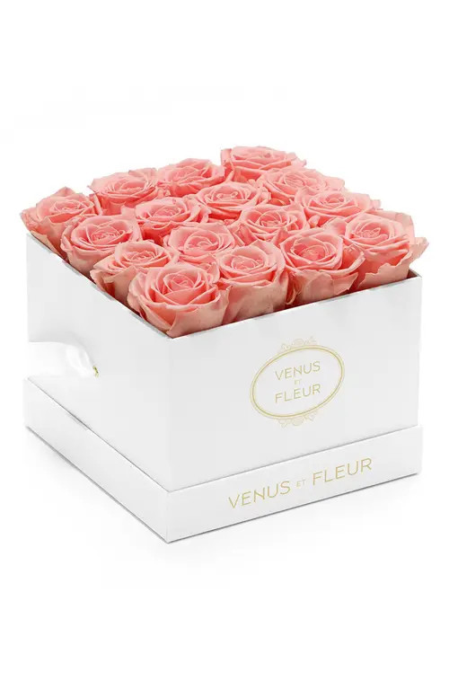 Venus ET Fleur Classic Small Square Eternity Roses in Pink at Nordstrom | Nordstrom