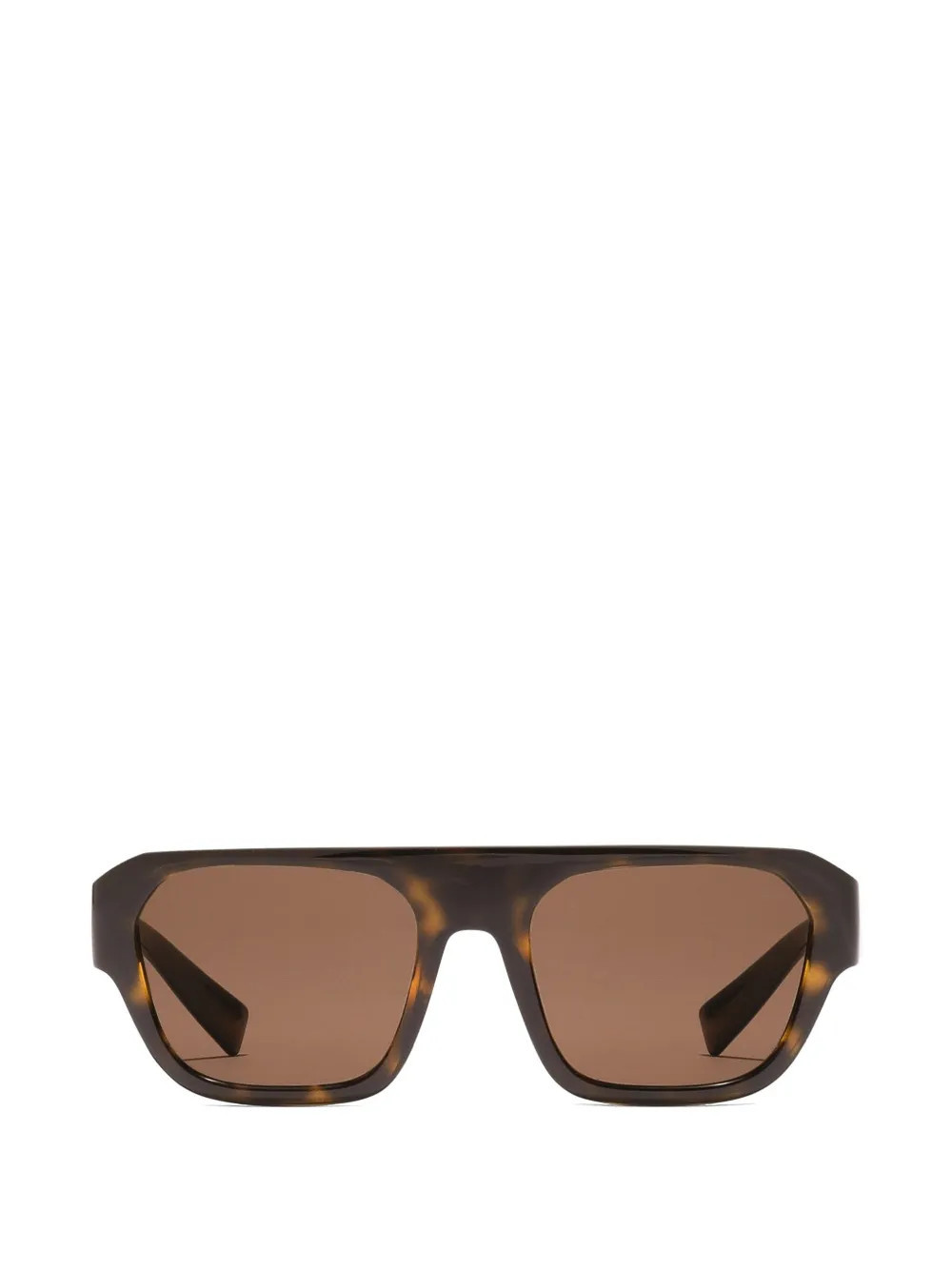 Dolce & Gabbana Eyewear DG crossed sunglasses - Brown | Farfetch Global