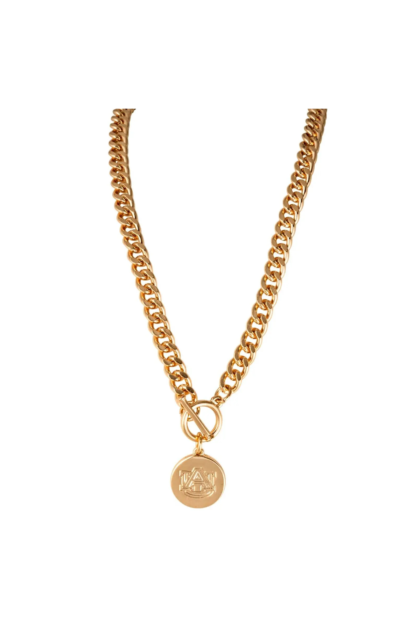 Shelby & Grace Auburn Tigers Ramsey Gold Necklace | Nordstrom | Nordstrom