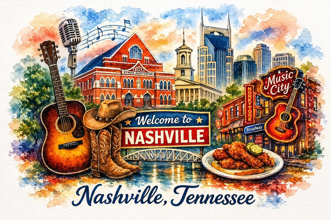 Nashville Watercolor PNG, Music City Skyline Clipart (digital Download) - Etsy | Etsy (US)