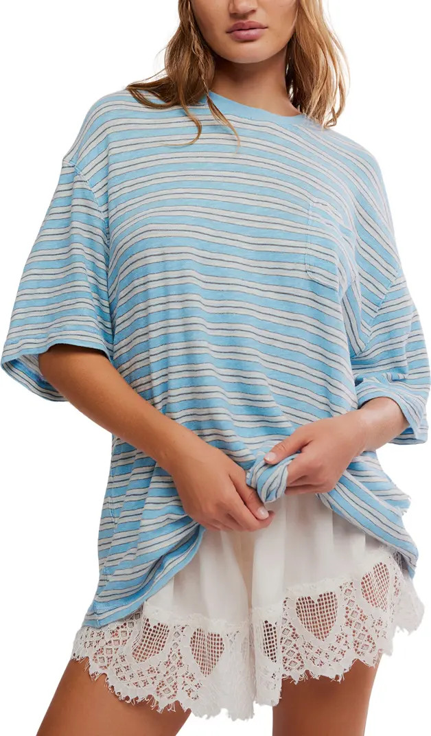 Allover Stripe Cotton T-Shirt | Nordstrom