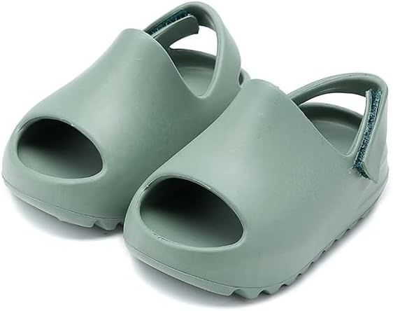 Toddler Little Kids Slides Sandals, Kid Summer Slip On Slides Sandals,Slippers with Velcro Strap ... | Amazon (US)