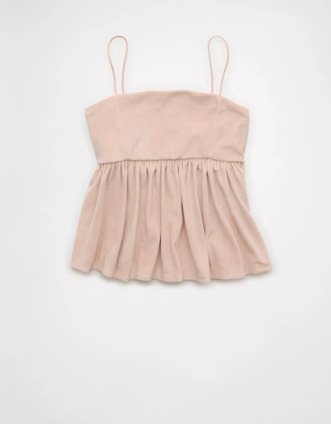 AE Velvet Babydoll Tank Top | American Eagle Outfitters (US & CA)