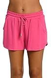 La Blanca Women's Beach Short Swimsuit Cover Up, Pop Pink//Living in Leisure, XL | Amazon (US)