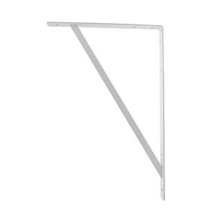 20 in. x 13 in. White Heavy-Duty Shelf Bracket | The Home Depot