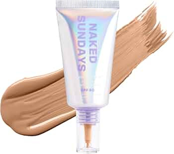 Naked Sundays 2-in-1 Peptide Skin Tint with SPF 50, 4 Medium Honey | Amazon (US)