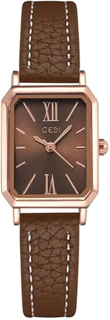 TOOCAT Women Wrist Watch Mini Ultra-Thin Elegant Simple Square Quartz Watches with Leather Strap ... | Amazon (US)