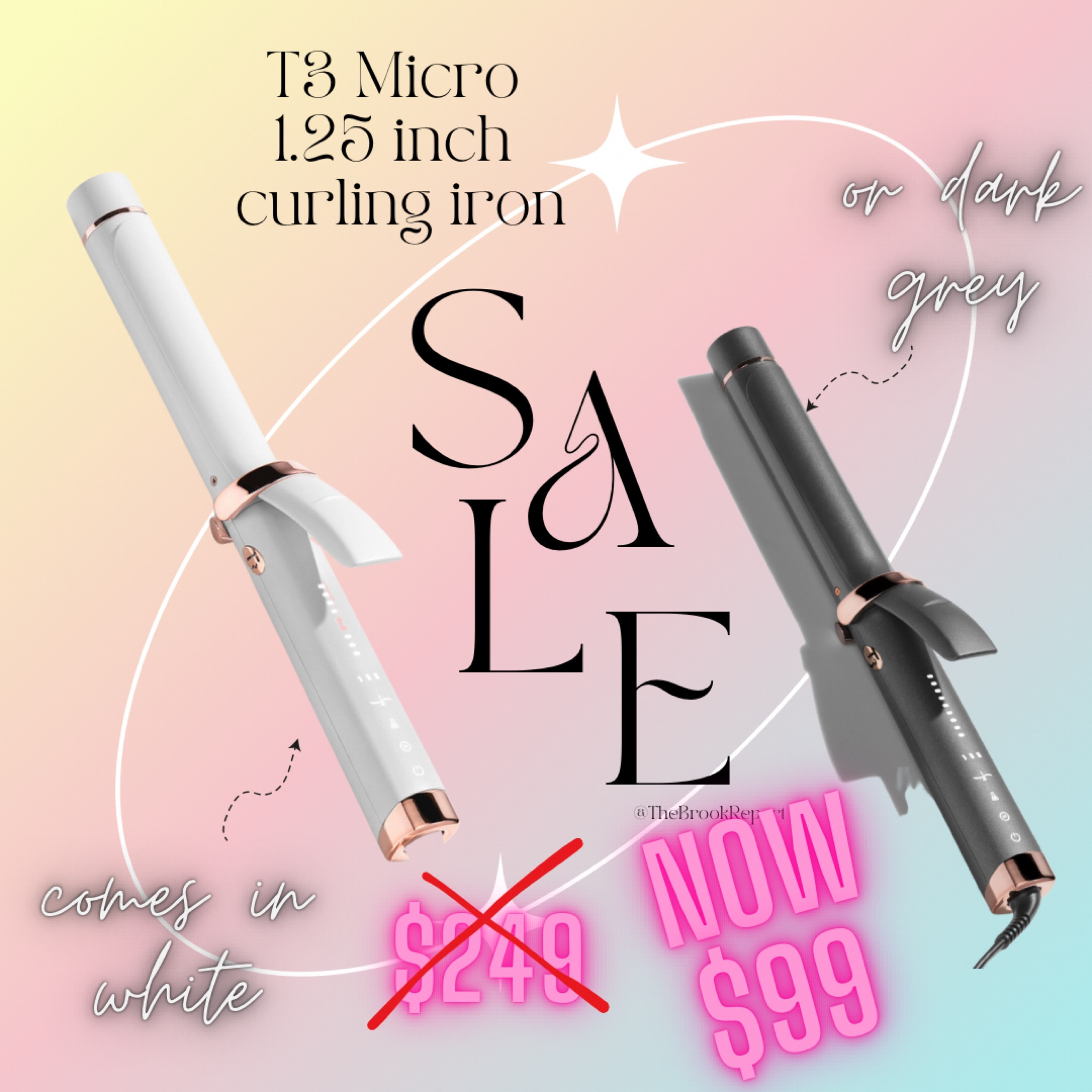 T3 1.25 inch ID smart curling iron on sale

#LTKunder100 #LTKsalealert #LTKFind