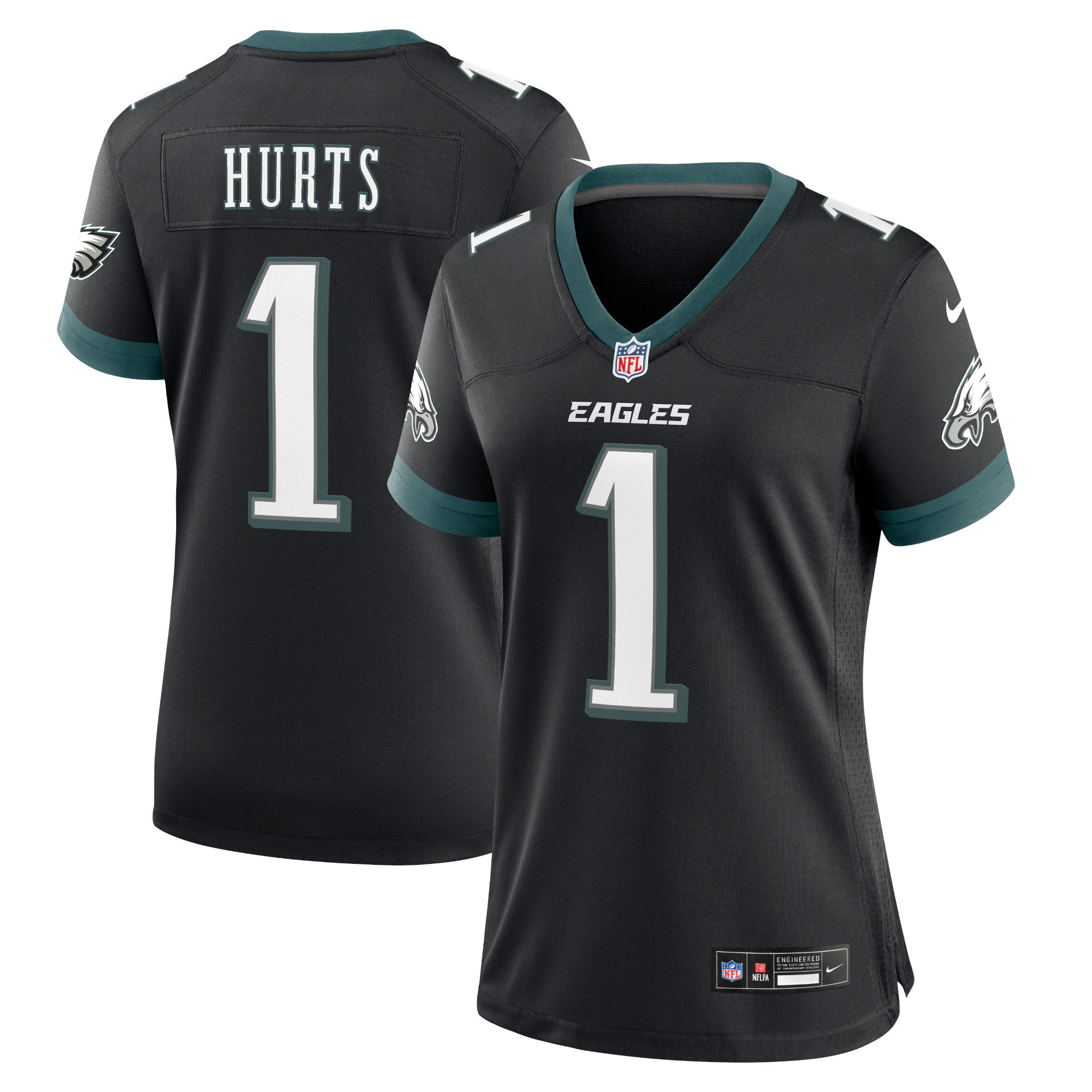 Women's Nike Jalen Hurts Black Philadelphia Eagles Alternate Game Jersey | Fanatics