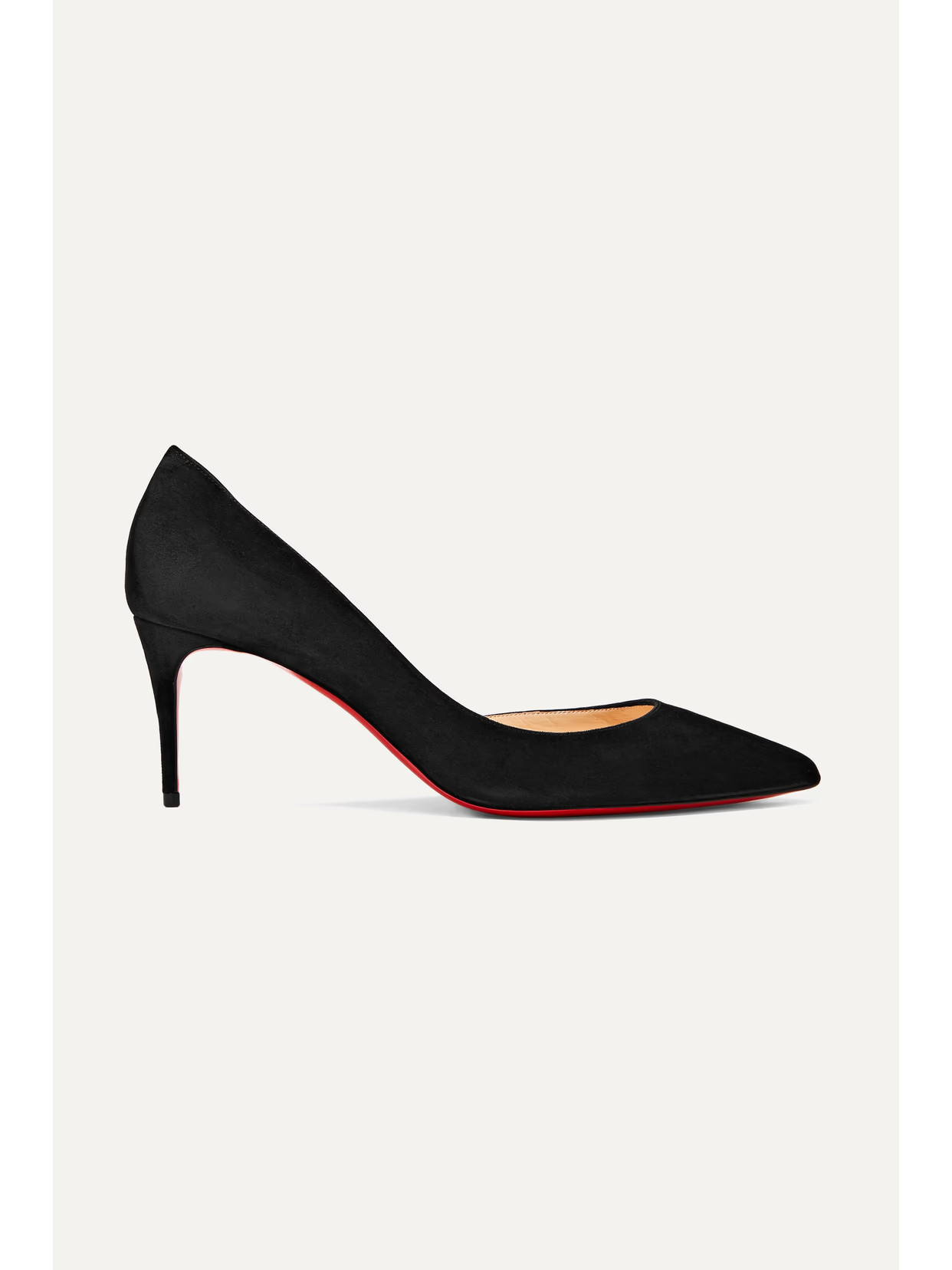 Christian Louboutin - Iriza 70 Suede Pumps - Black | NET-A-PORTER (UK & EU)