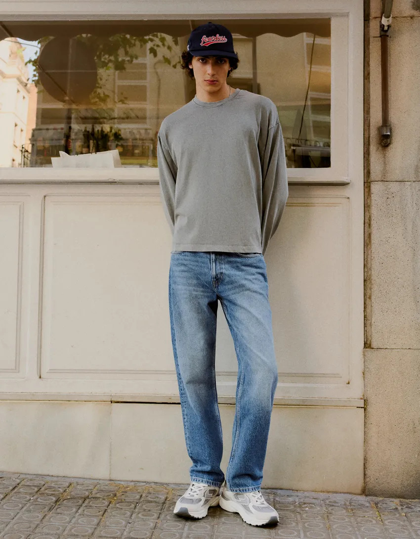 Straight-leg jeans | Bershka RewardStyle US