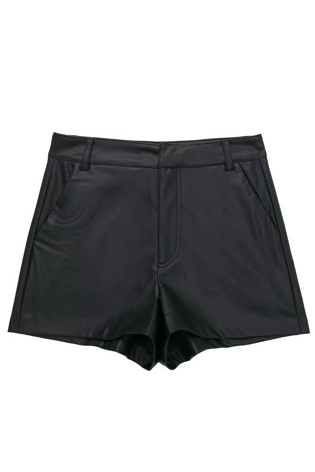 'Kaitlyn' High Waist Faux Leather Shorts | Goodnight Macaroon