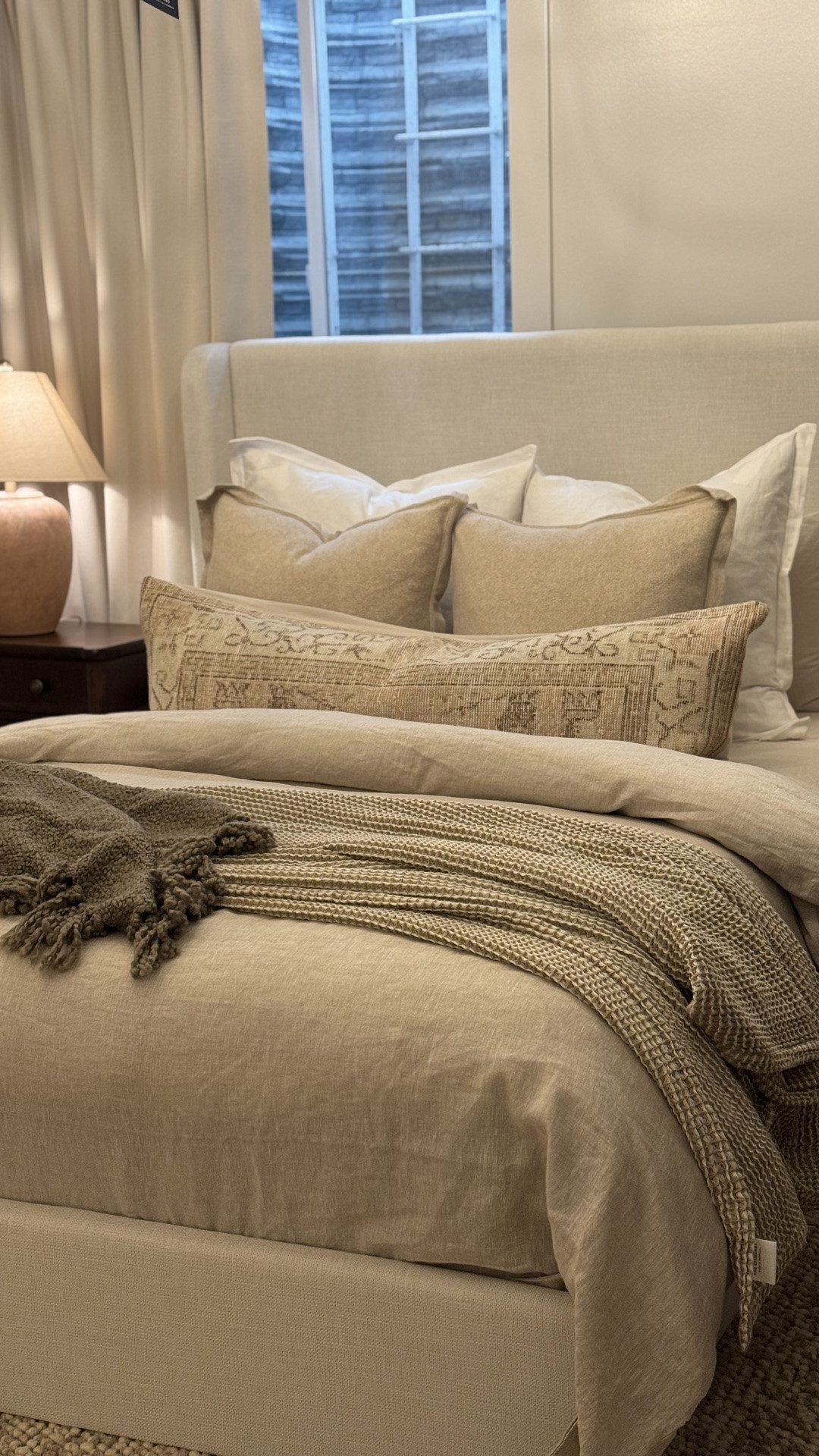 I'm so excited to share the details of this guest room with you!

I shopped mostly Wayfair sales and Facebook Marketplace. Honestly, Facebook Marketplace was the MVP of this makeover. 🙌

The chair and pillows were both Marketplace finds, and I still can't believe I scored them. The pillows are originally from Pottery Barn, but unfortunately they're no longer in stock—which is such a bummer because they're one of my favorite details in the room!

I've linked as much as I could for anyone looking for similar pieces.

My goal with this room was to create a space that felt warm, welcoming, and like a true retreat for anyone who stays here. It's become one of my favorite spaces in our home, and my heart smiles every time I walk into it. 🤍