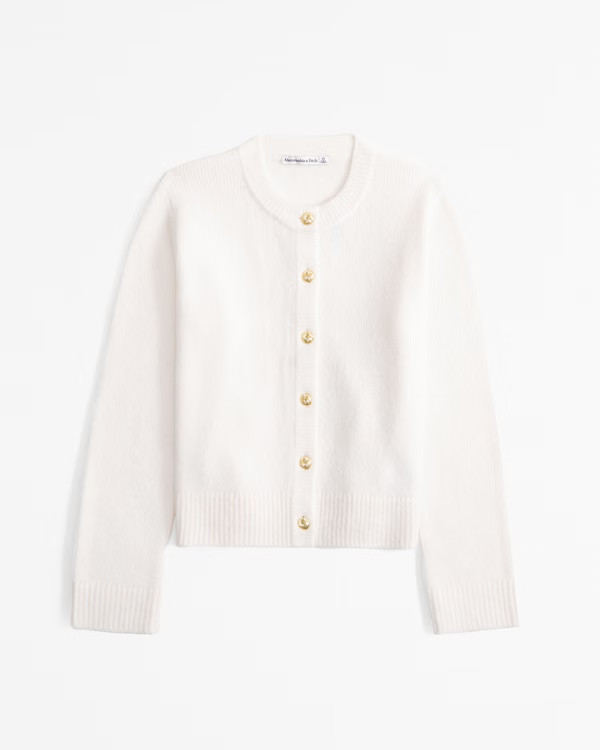 Women's Crew Cardigan | Women's Tops | Abercrombie.com | Abercrombie & Fitch (US)