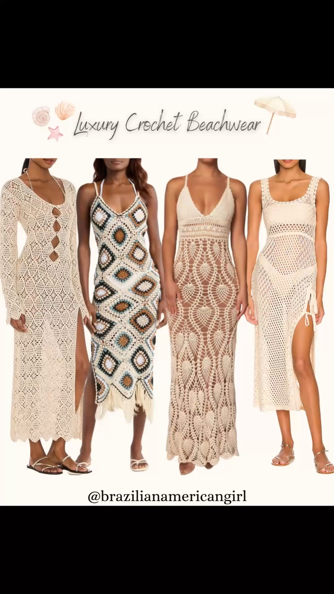 Luxury Crochet Beachwear

#LTKootd #LTKSeasonal #LTKSwim