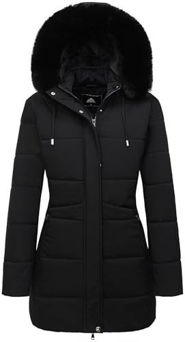 MOERDENG Women's Winter Puffer Coat Thicken Fleece Lined Down Jacket Waterproof Faux Fur Detachab... | Amazon (US)