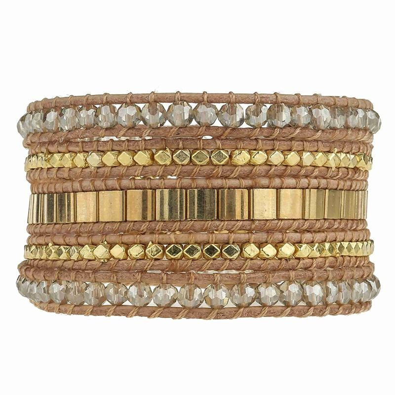 Neutral Crystals with Gold on Natural | Victoria Emerson