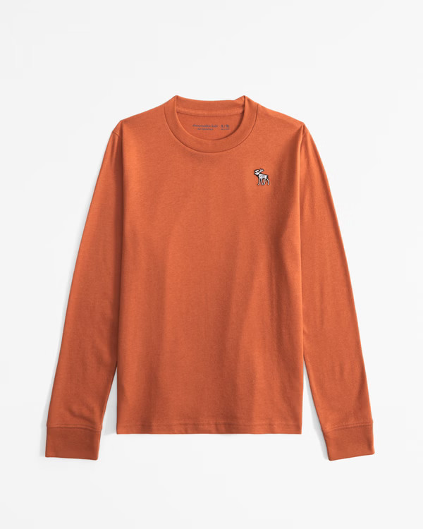 halloween long-sleeve icon crew tee | Abercrombie & Fitch (US)