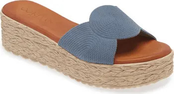 Britta Espadrille Platform Wedge Slide Sandal (Women) | Nordstrom