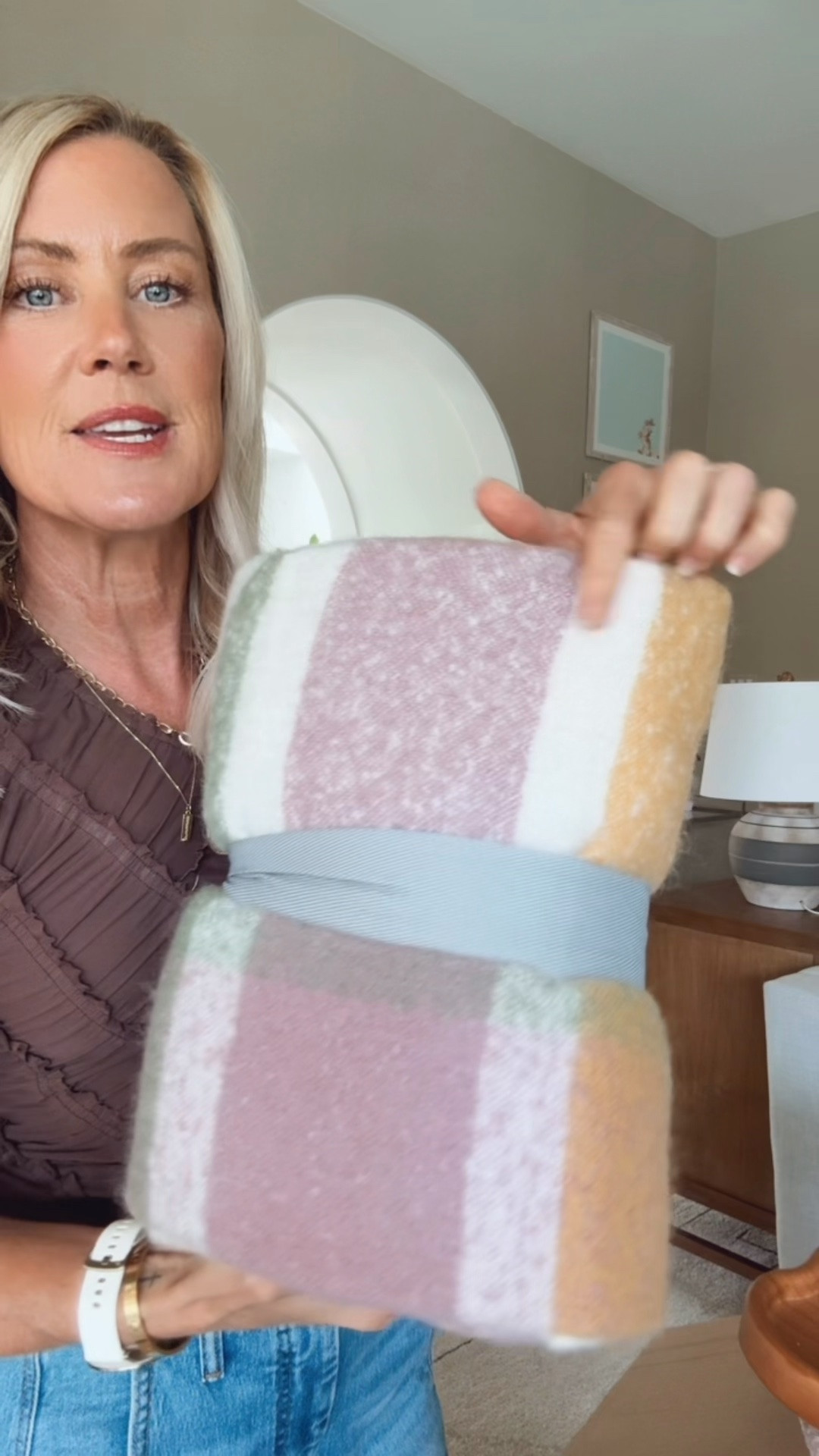 The quality of this blanket is so good and you will not believe the price! 
Top: xs
Jeans: 25

#LTKHome #LTKOver40 #LTKSeasonal