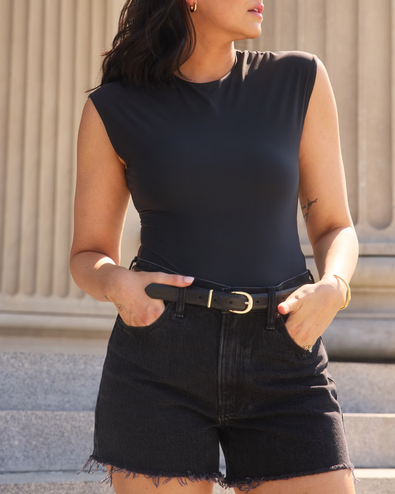 High Rise 4" Mom Short | Abercrombie & Fitch (US)