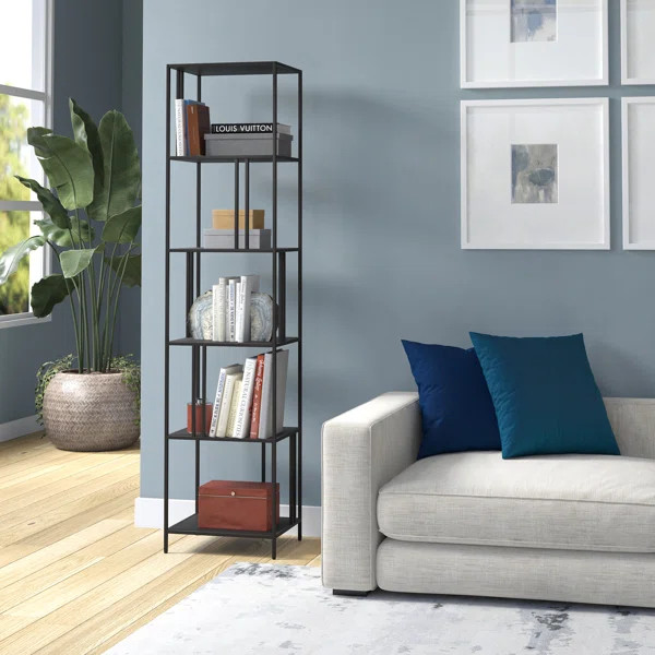 Kambrina 76'' H x 18'' W Steel Etagere Bookcase | Wayfair North America