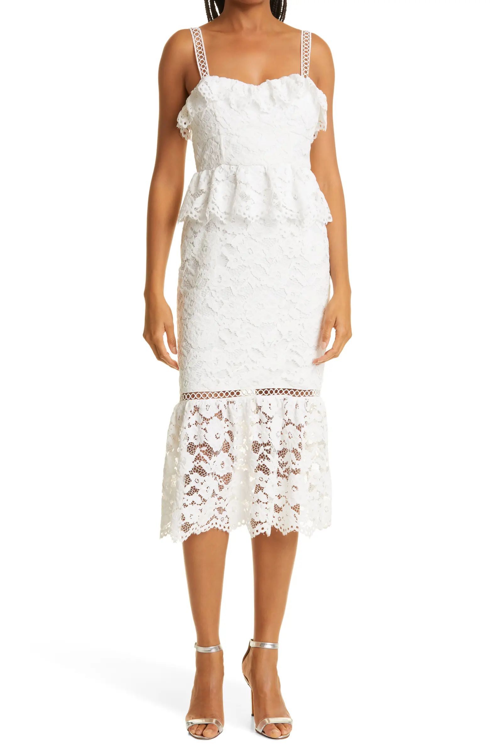 LIKLEY Leigh Embroidered Lace Dress | Nordstrom