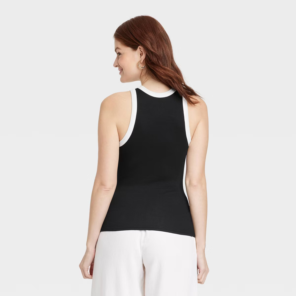 Women's Slim Fit Ribbed Tank Top - A New Day™ | Target