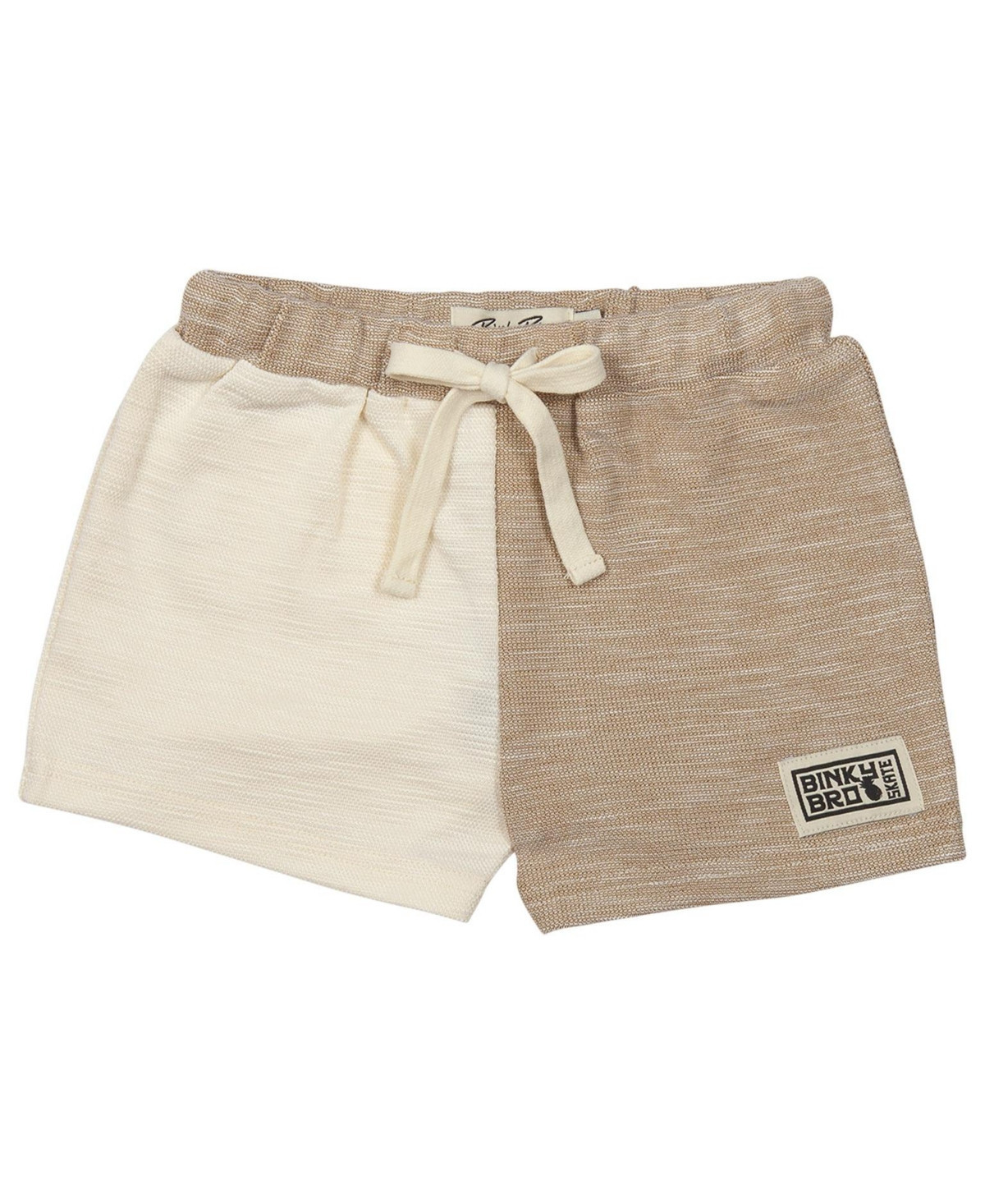 BinkyBro Baby Boys Bodee Solid Navy Shorts Navy Polyester/Viscose - Beige | Macy's