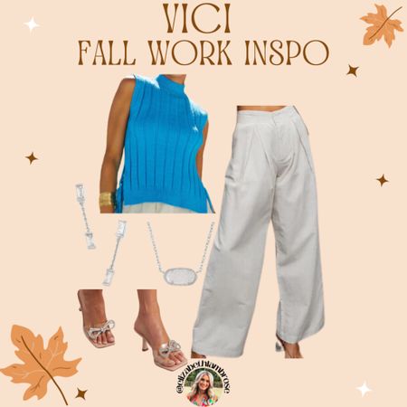 VICI is having a sale so I put together some cute fall work outfits! Some pieces you can style multiple ways which is more bang for your buck!! I love a good business pant that you can pair with multiple colors!! I always go with a good neutral!! 
You can use code SAVEBIG right now to get an extra 40% off their sale prices! Most of these are on sale so grab them while you can! 

#vici #fallsale #fall #recentorder #sweater #tanks #work #tops #workwear #bodysuit #sale #workoutfit #workfits #BusinessCasual #Business #busy #corporate 

#LTKsalealert #LTKstyletip #LTKworkwear