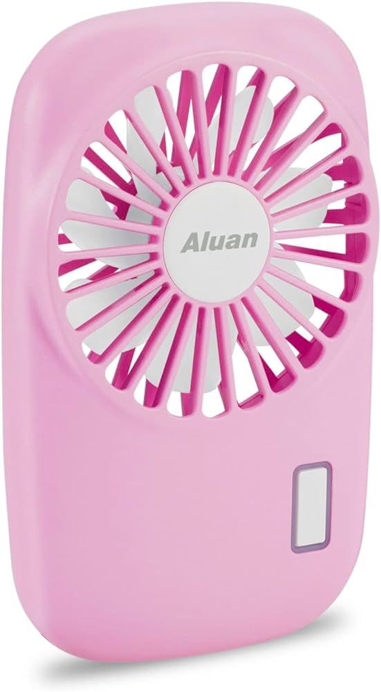 Aluan Handheld Fan Mini Fan Powerful Small Personal Portable Fan Speed Adjustable USB Rechargeable C | Amazon (US)