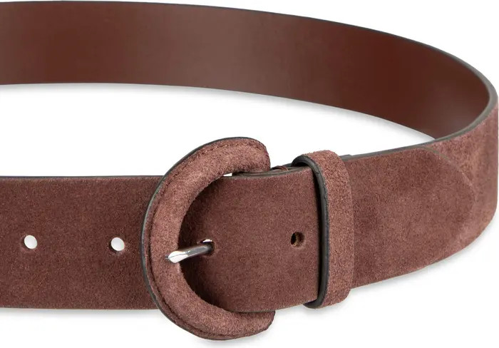 Cole Haan Covered Buckle Suede Belt | Nordstrom | Nordstrom