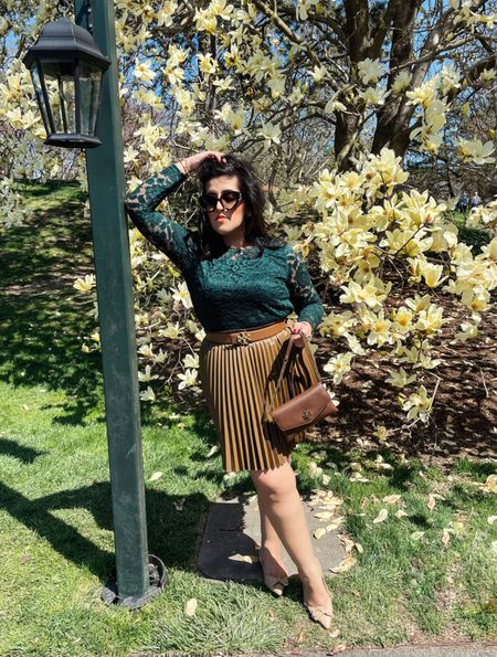 SPRING GARDEN PARTY OOTD // A perfectly chic look with fanciful elements and earth-tones makes for a great day event ensemble among the blooms 

Sarah Flint: $60 off your first pair with code: SARAHFLINT-BAAMNA 

Spring look, spring skirt, pleated skirt look, day event outfit, garden party, garden party look, lace top, lace outfit, day outfit, tan skirt 

#LTKSeasonal #LTKFind #LTKsalealert