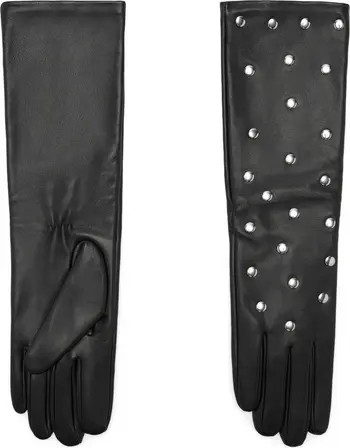 MANGO Studded Leather Gloves | Nordstrom | Nordstrom