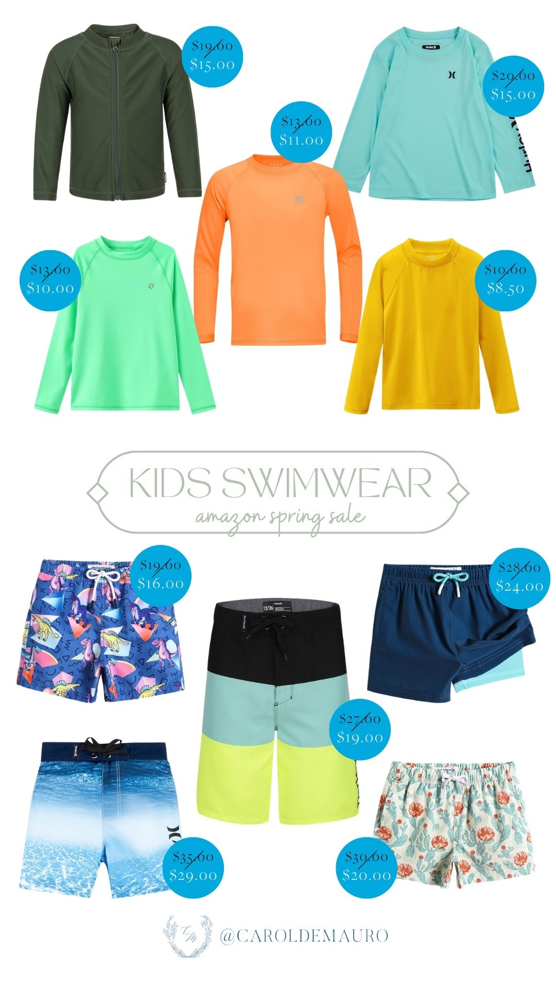 Get a head start on summer with these vibrant swimwear picks for your boys during the Amazon Spring Sale. With fun prints and bright rash guards, they’re a great way to get the kids ready for all their upcoming water adventures!
kids swimwear, summer casual, toddler wardrobe, travel essentials, resort wear, swimming trunks, spring vacation, creator favorites 2026

#LTKSwim #LTKKids #LTKSeasonal