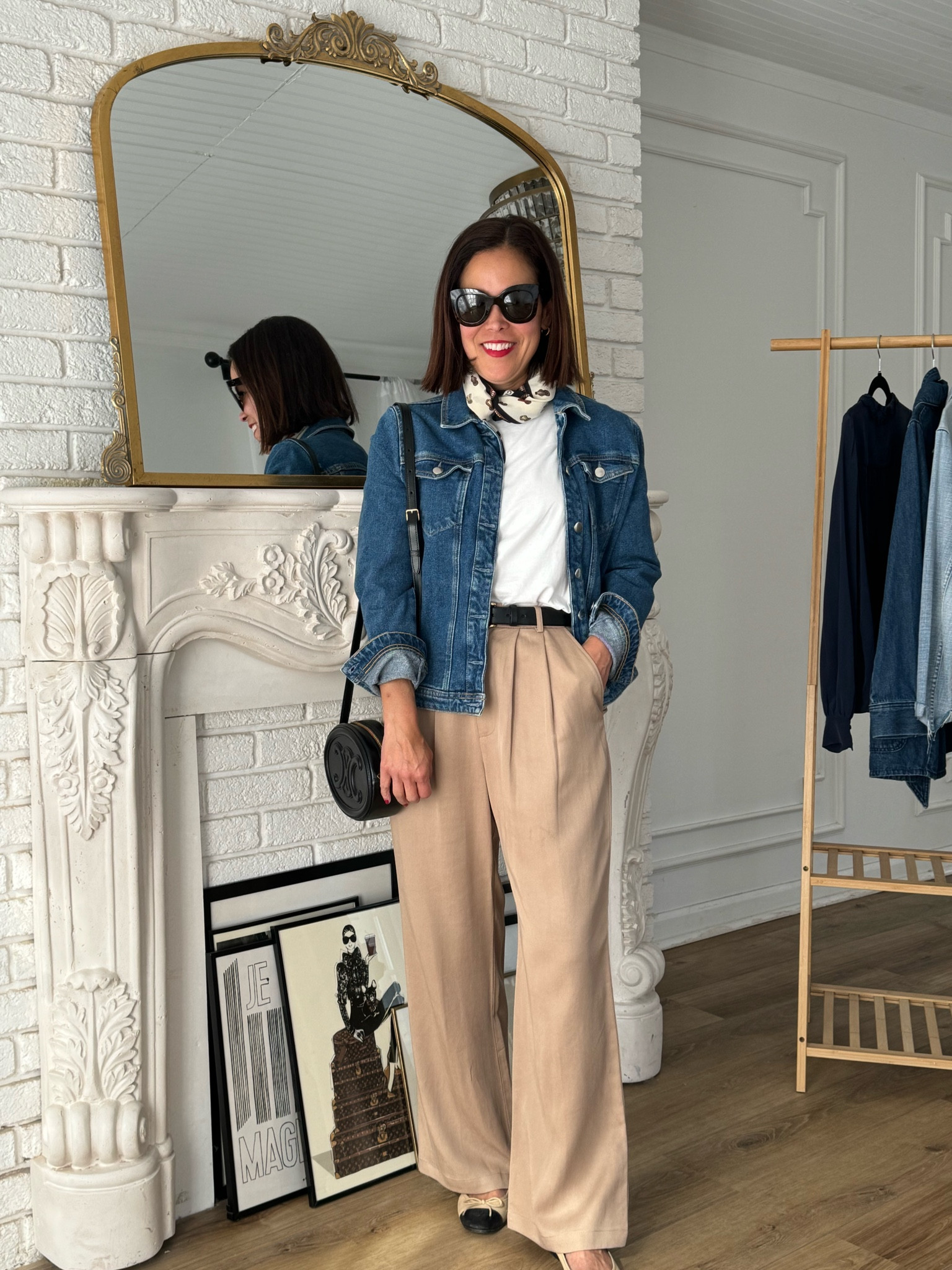 Outfit Inspiration for Paris
Sèzane Denim Jacket/wearing medium 
Reformation Mason Pant/size down 
J.Crew Leathet belt/wearing small
Chanel Ballet Flats/linking similar 
Silk scarf 


#LTKtravel #LTKstyletip #LTKover40