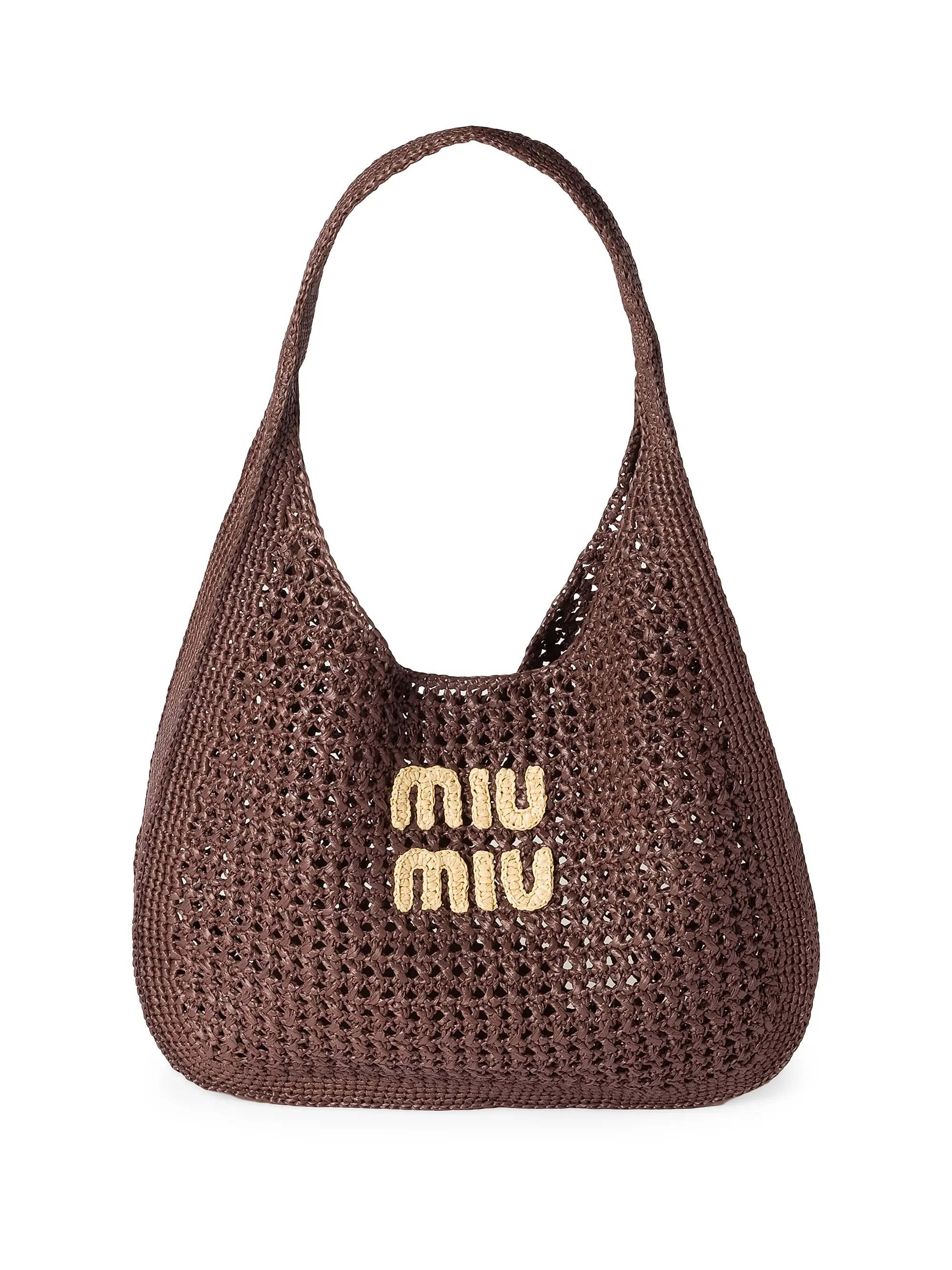 Raffia-Effect Woven Hobo Bag | Saks Fifth Avenue