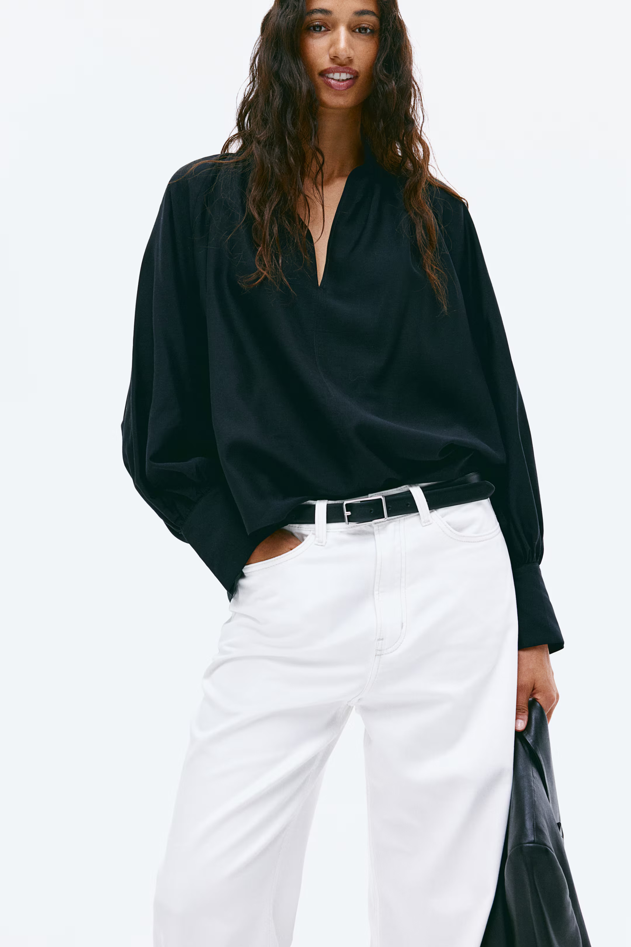 Balloon-Sleeved Blouse | H&M (US + CA)